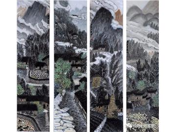 中国国画家罗彬与她的湘西《守望》系列